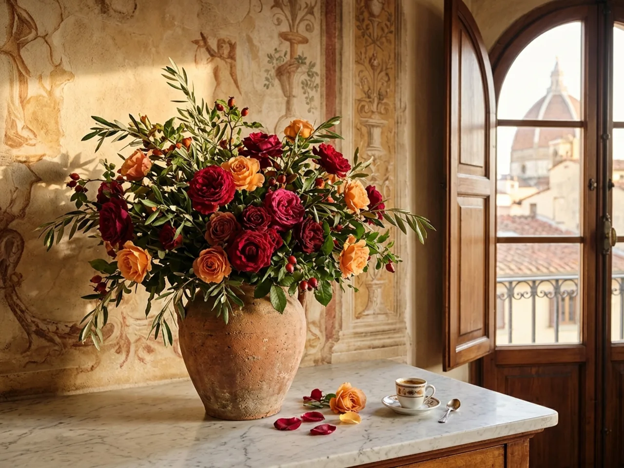 Premium Italian flower arrangement