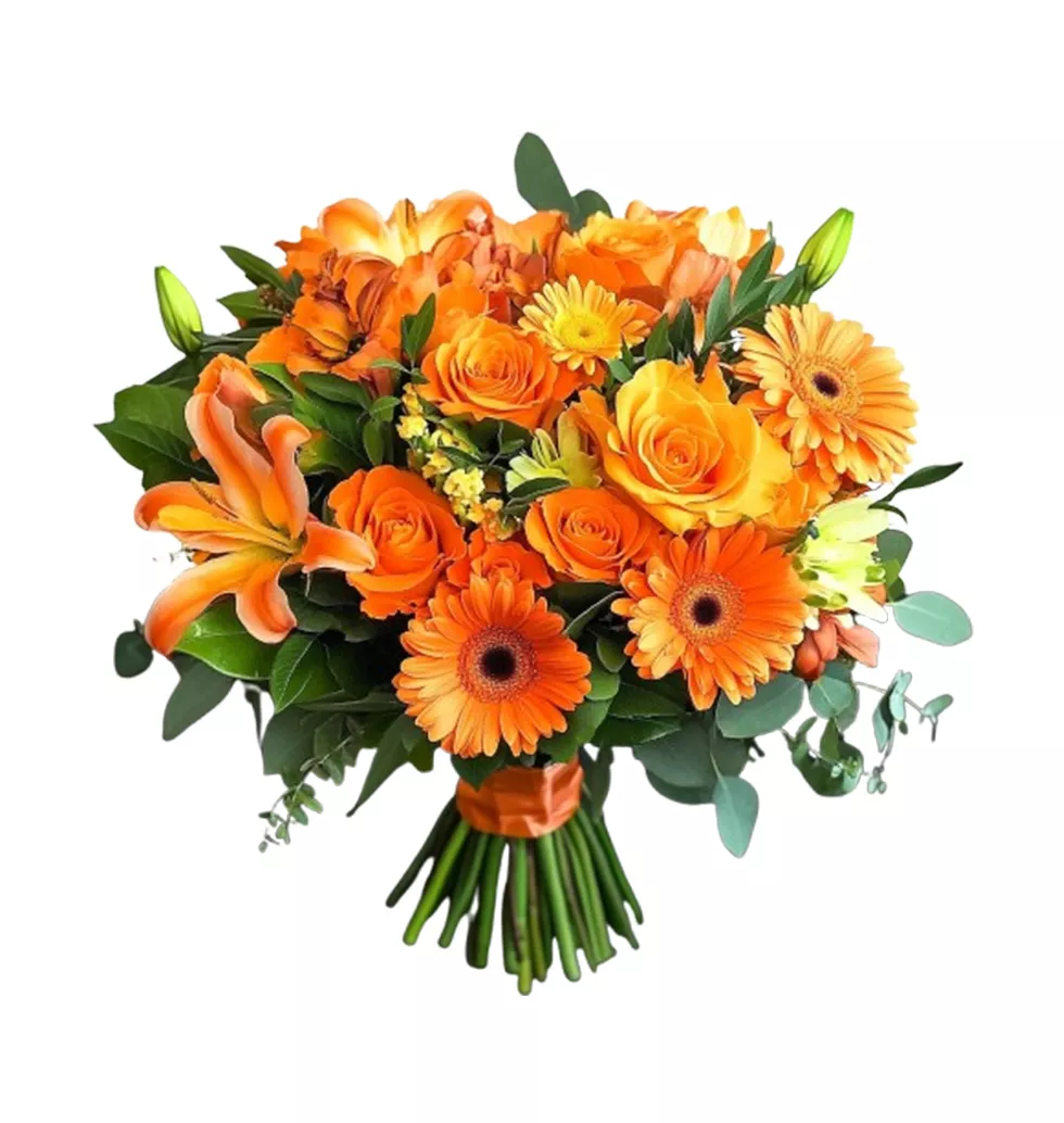 Radiant Orange Floral Mix