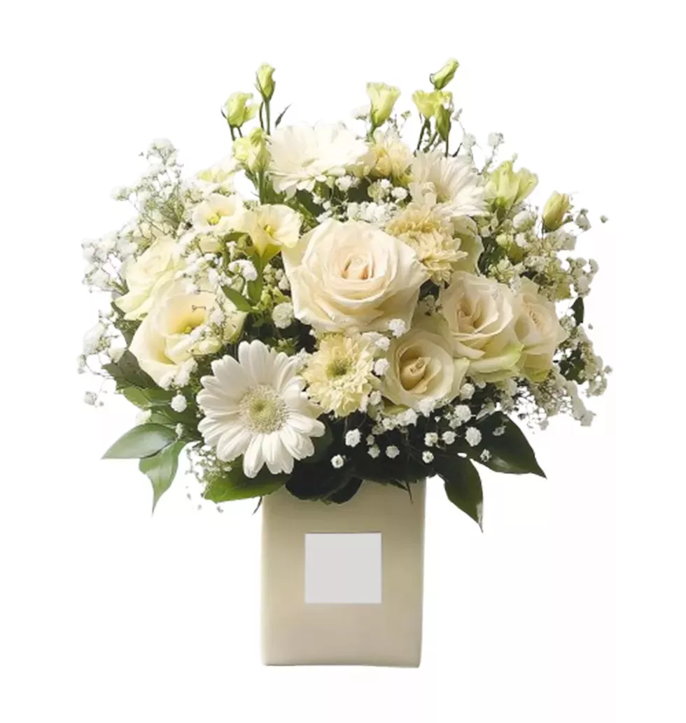 Timeless Elegance: White Flower Bouquet