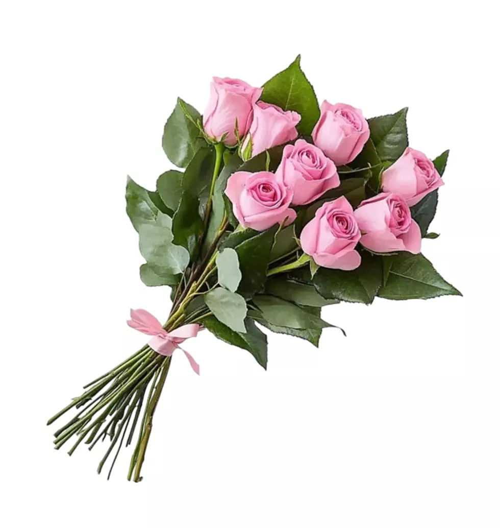 Pink Roses Bundle To Symphatize