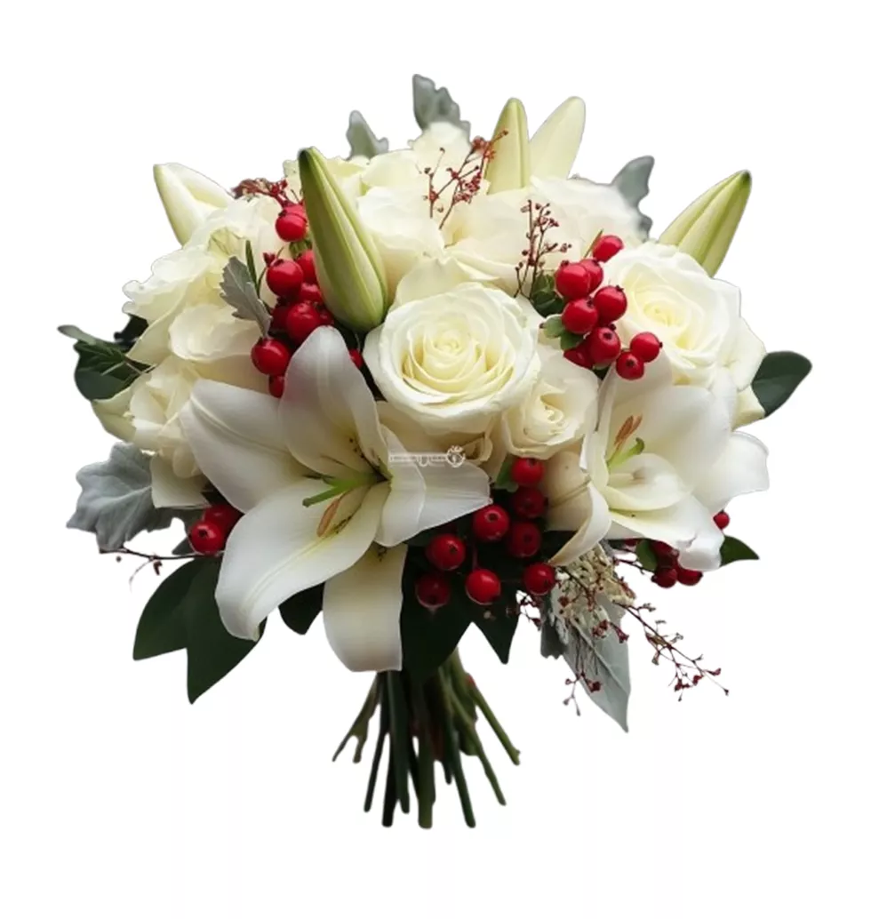 White Serenity Blooms Bouquet