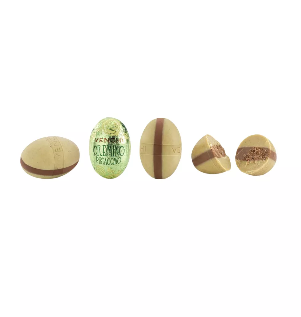 Double-Layered Pistachio Eggs Treats
