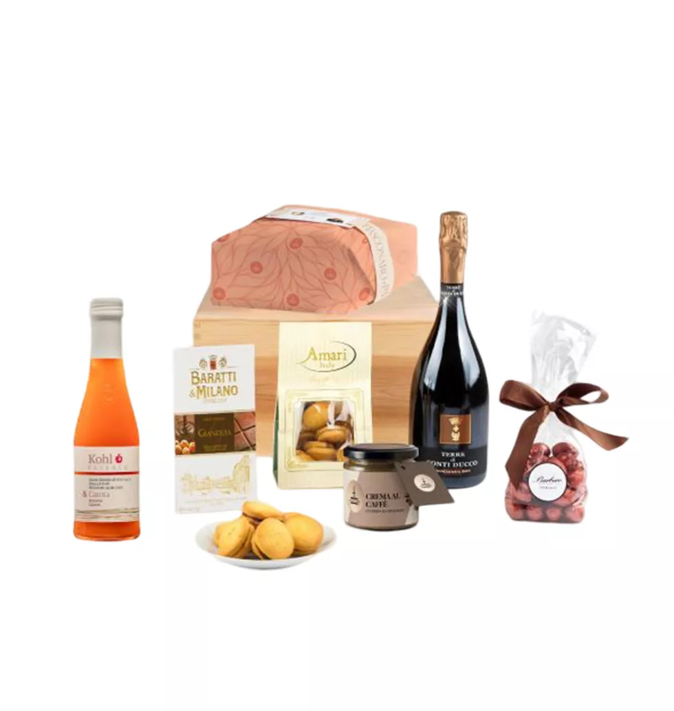 Selection of Pastries and Sparkling Wine
