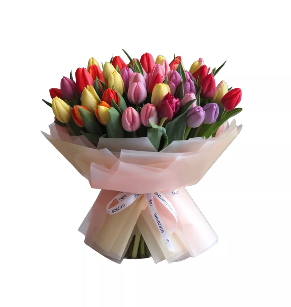 Colorful Tulip Bouquet