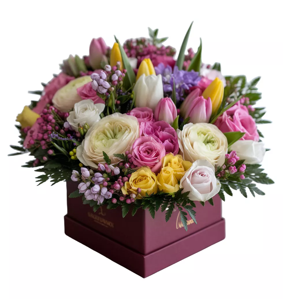 Dazzling Seasonal Floral Centerpiece