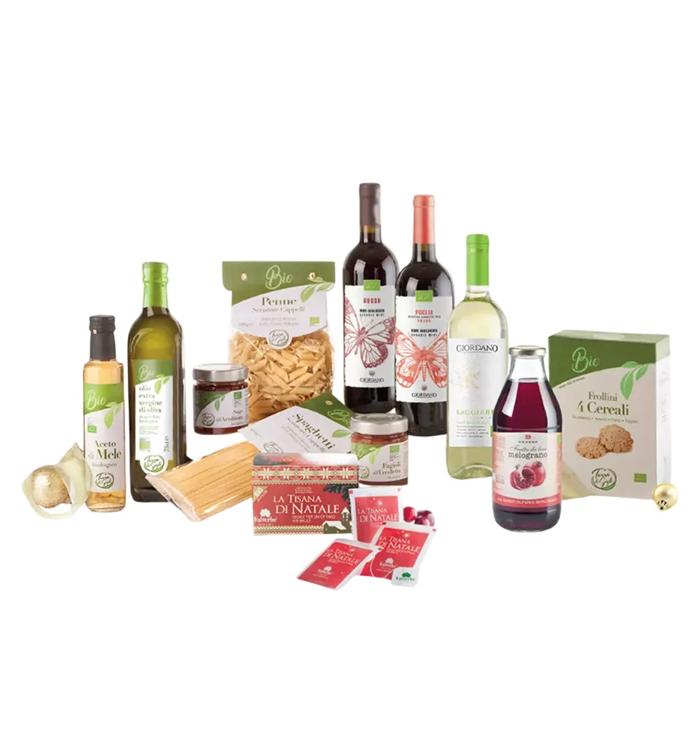 Organic Wine & Italian Specialties Set