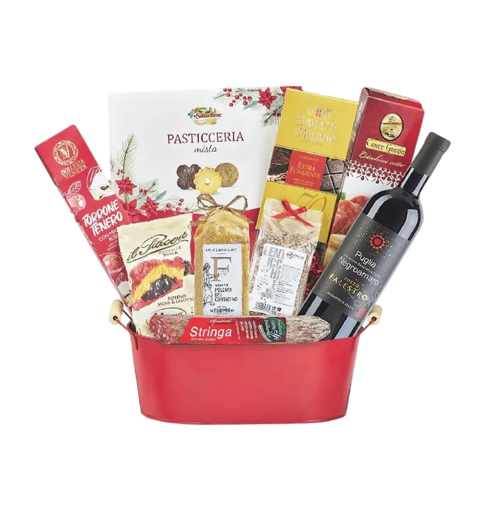 Italian Bakery & Wine Hamper