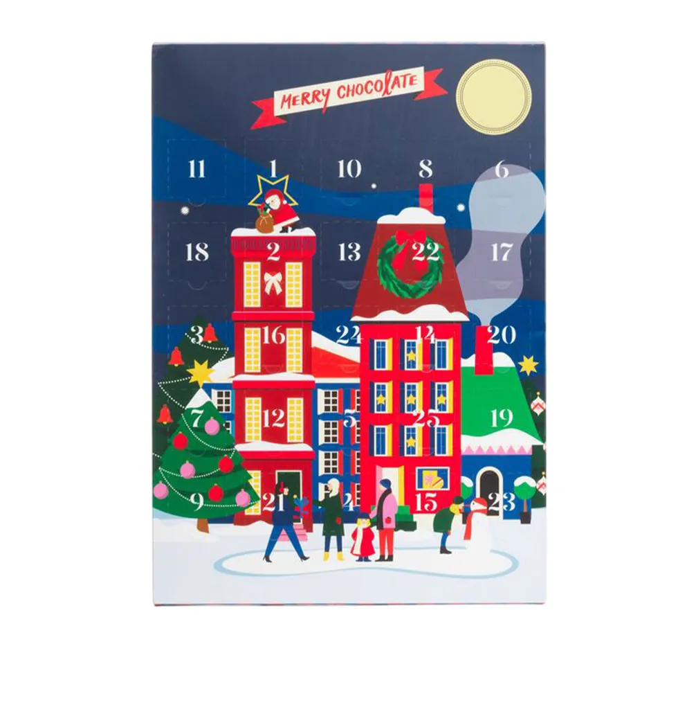 Whimsical Holiday Chocolate Calendar Gift