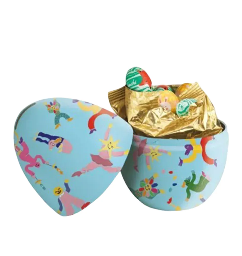 Joyful Character Piggy Bank with Chocolates