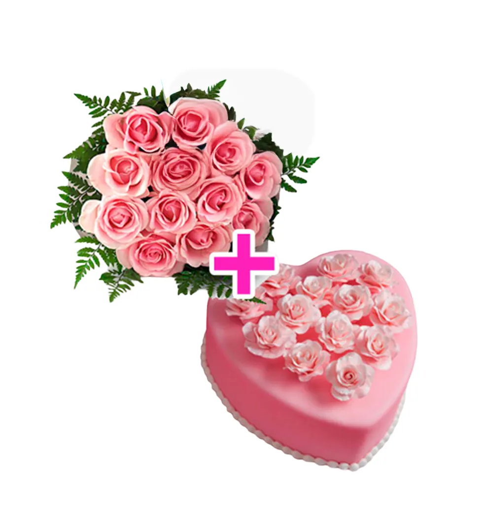 Love's Sweet Embrace Cake